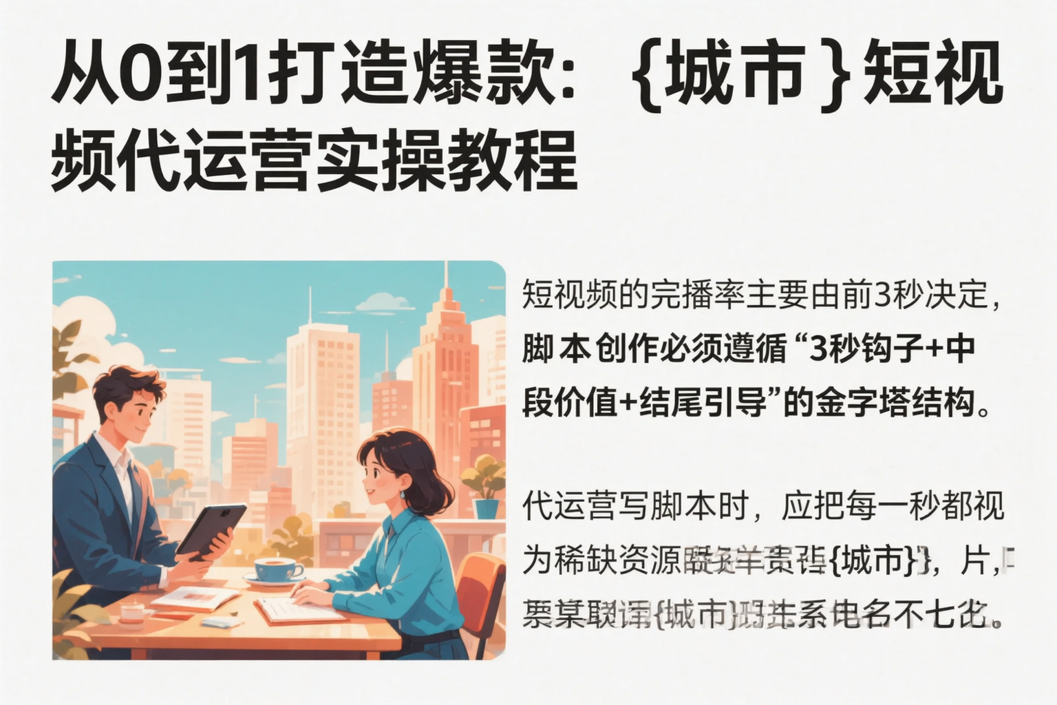 从0到1打造爆款：邵阳短视频代运营实操教程
