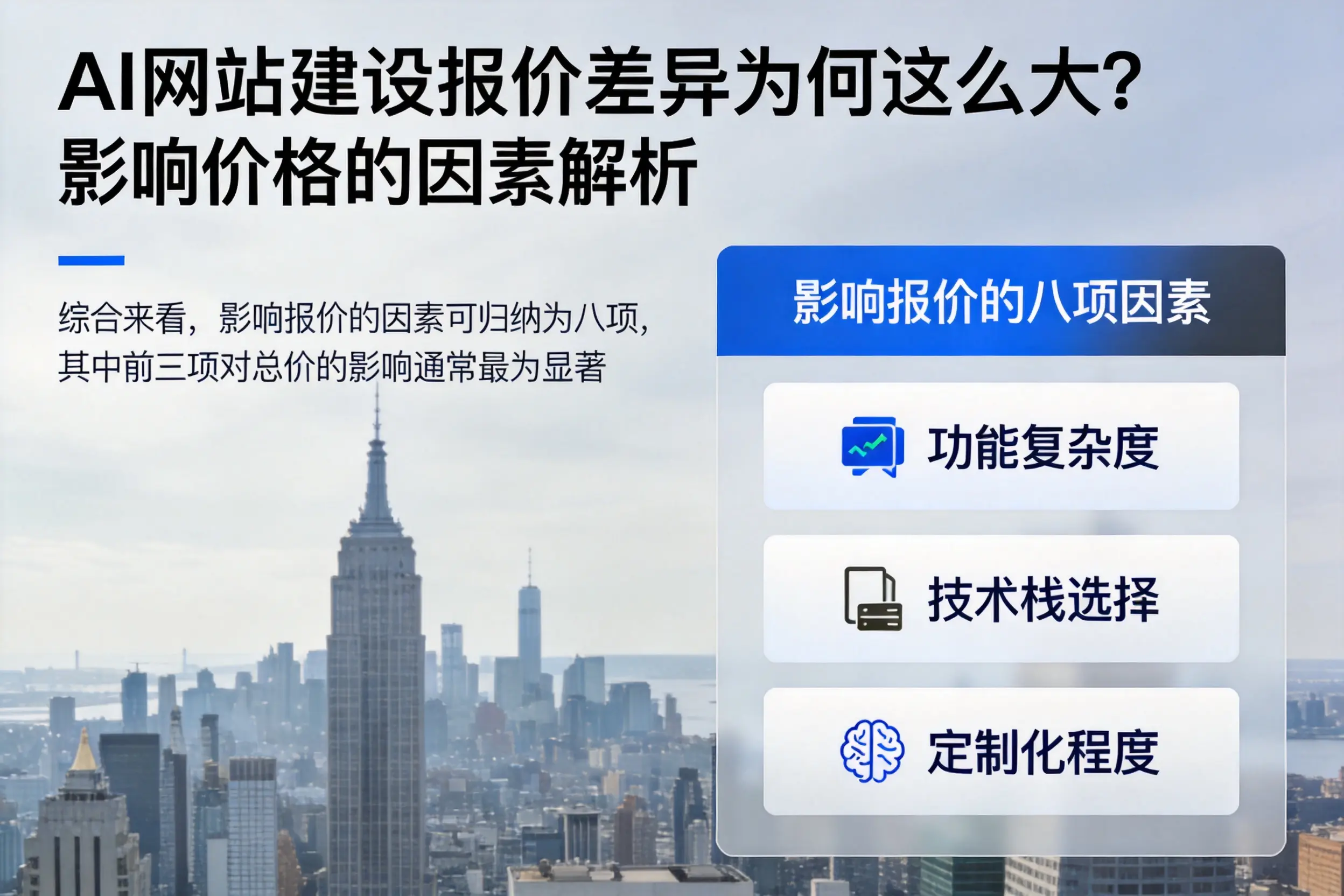 邵阳AI网站建设报价差异为何这么大?影响价格的因素解析