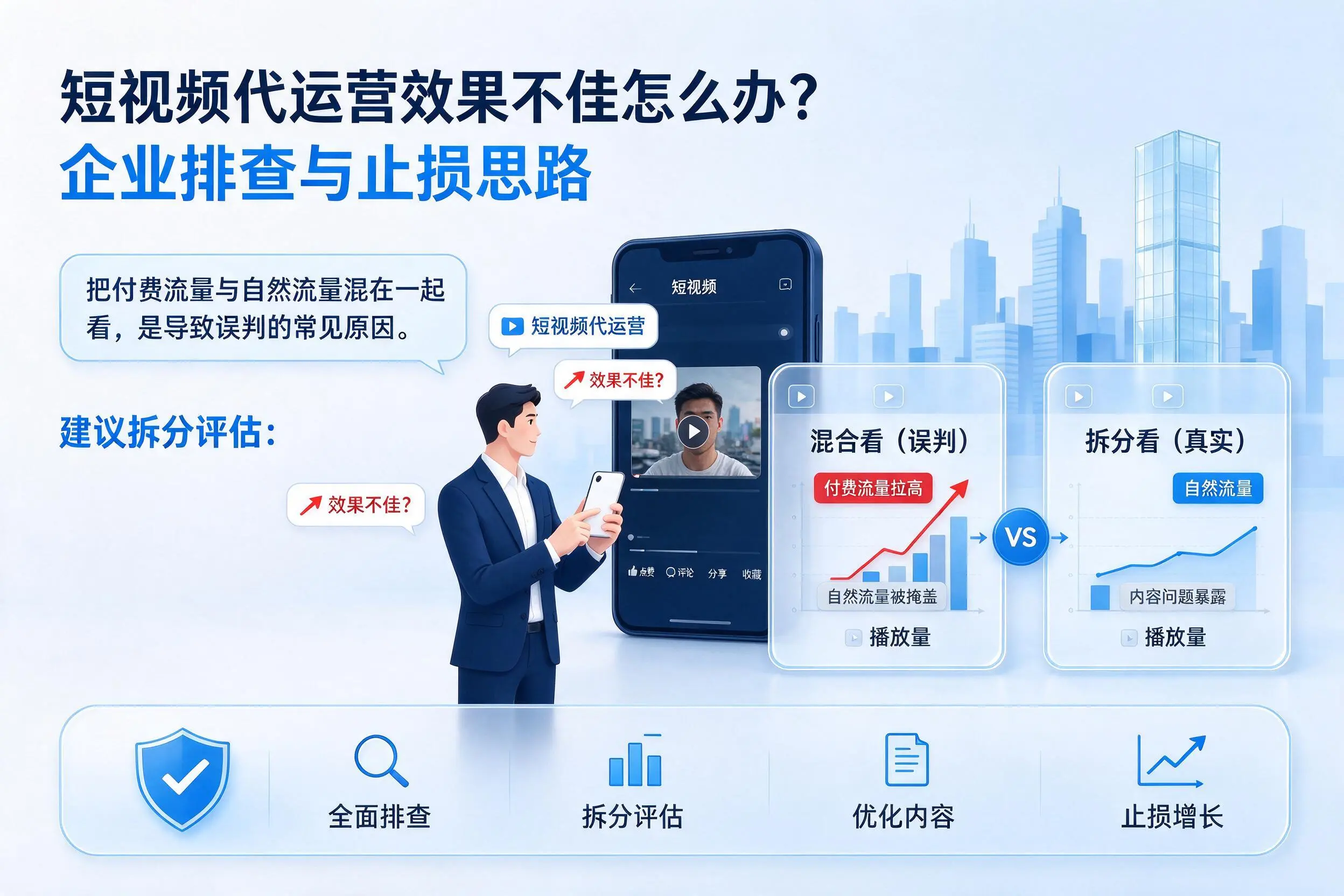 短视频代运营效果不佳怎么办?邵阳企业排查与止损思路