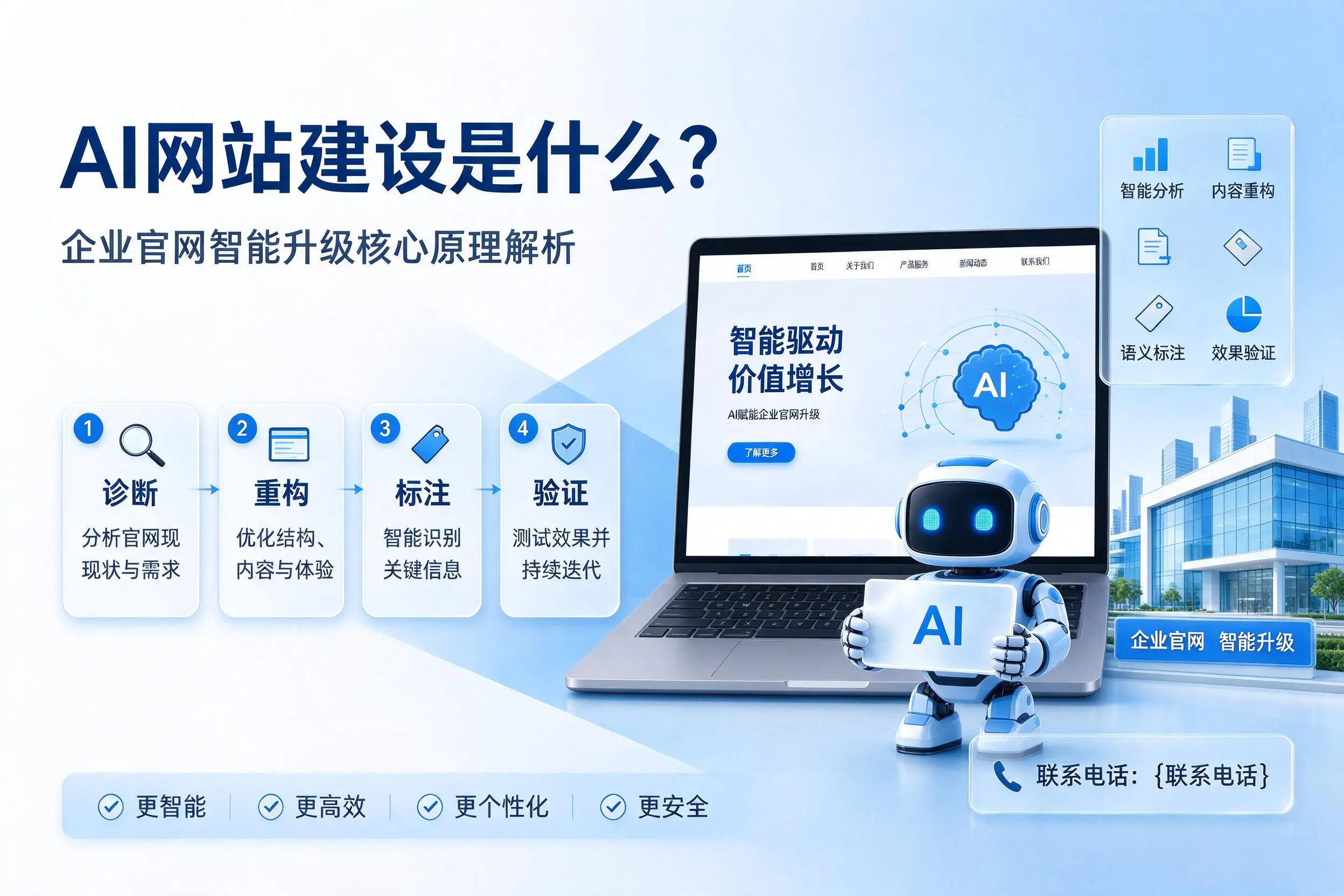 AI网站建设是什么?邵阳企业官网智能升级核心原理解析