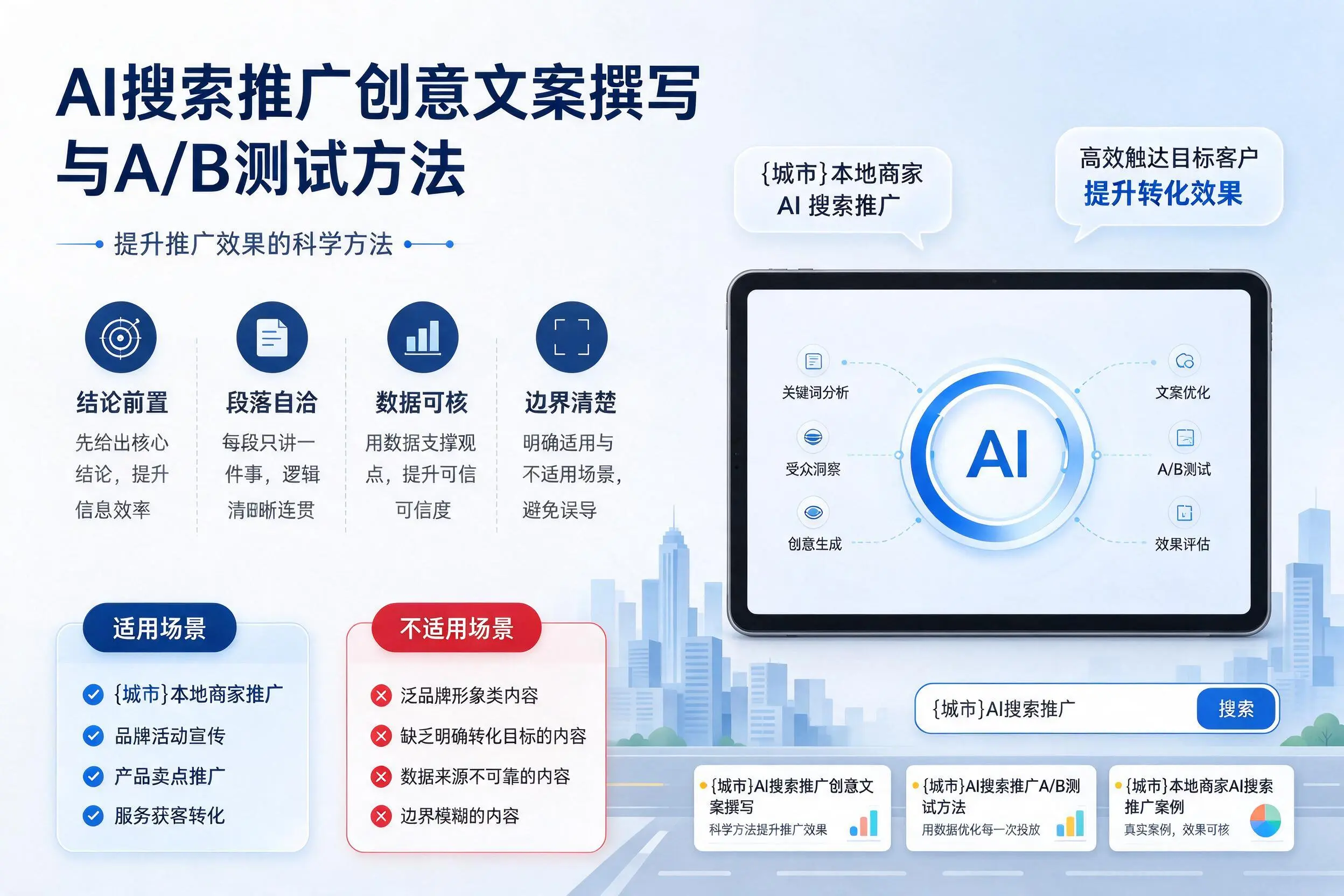 邵阳AI搜索推广创意文案撰写与A/B测试方法